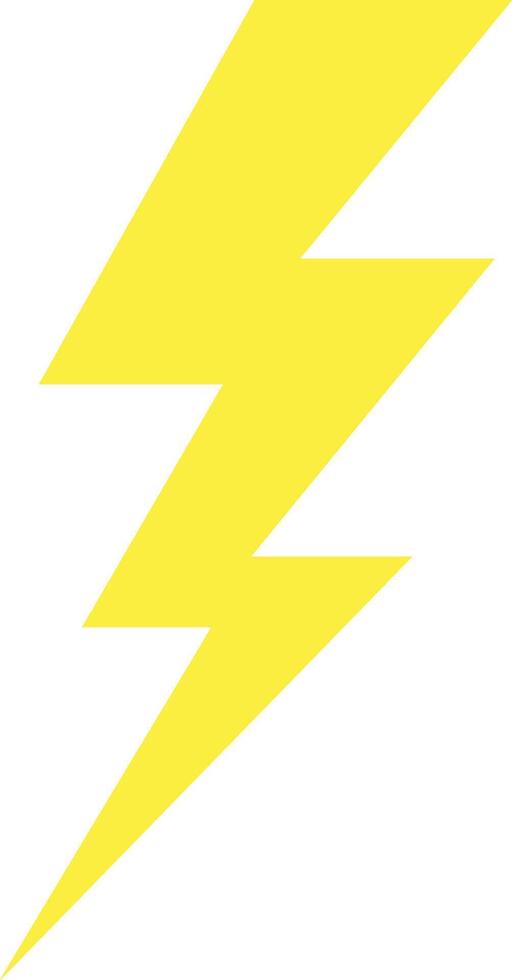 Three Levels of Yellow Flash Thunder Power vector