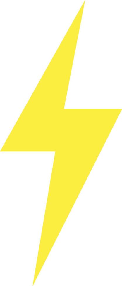 Small Yellow Flash Thunder Power vector