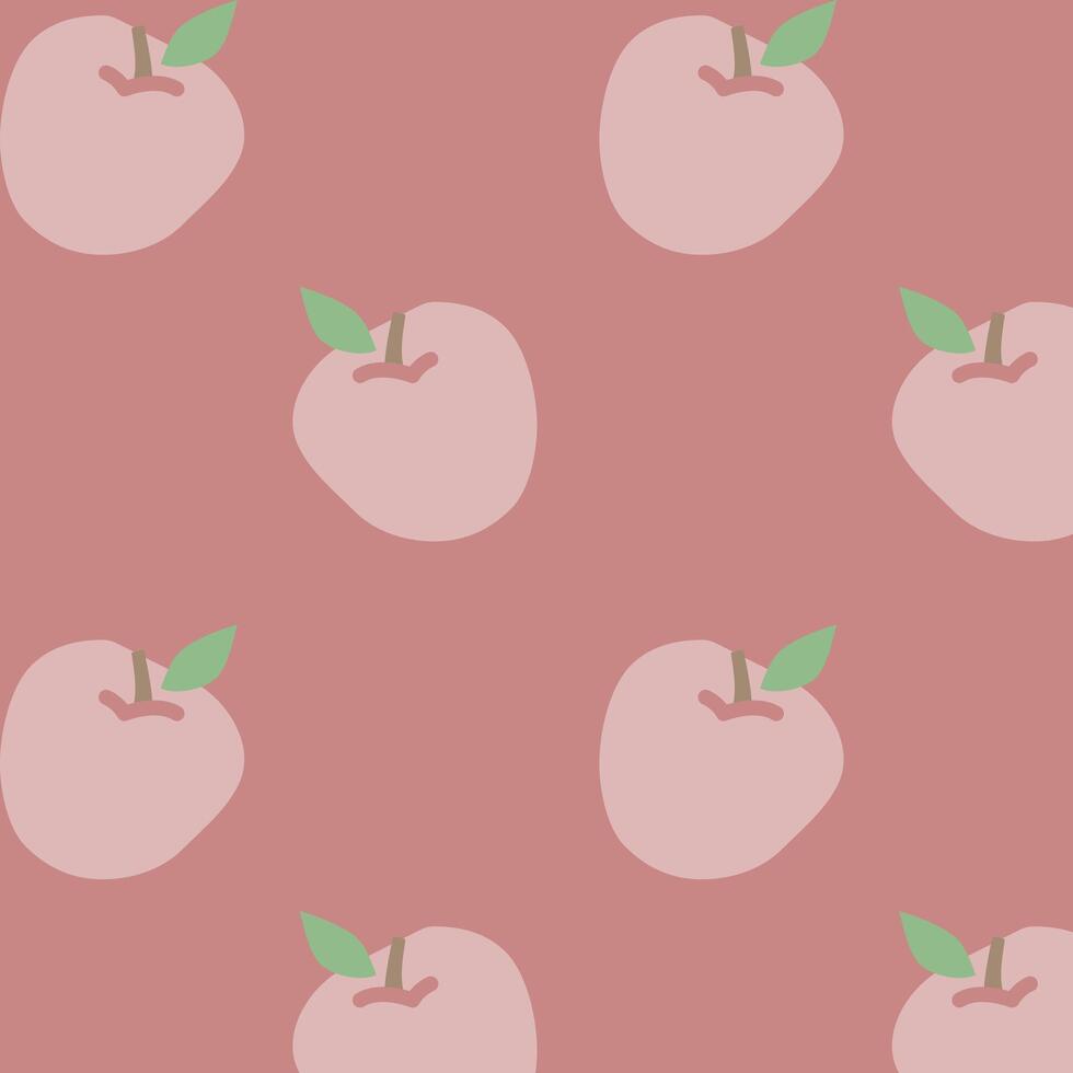 Spring pattern with apples vector