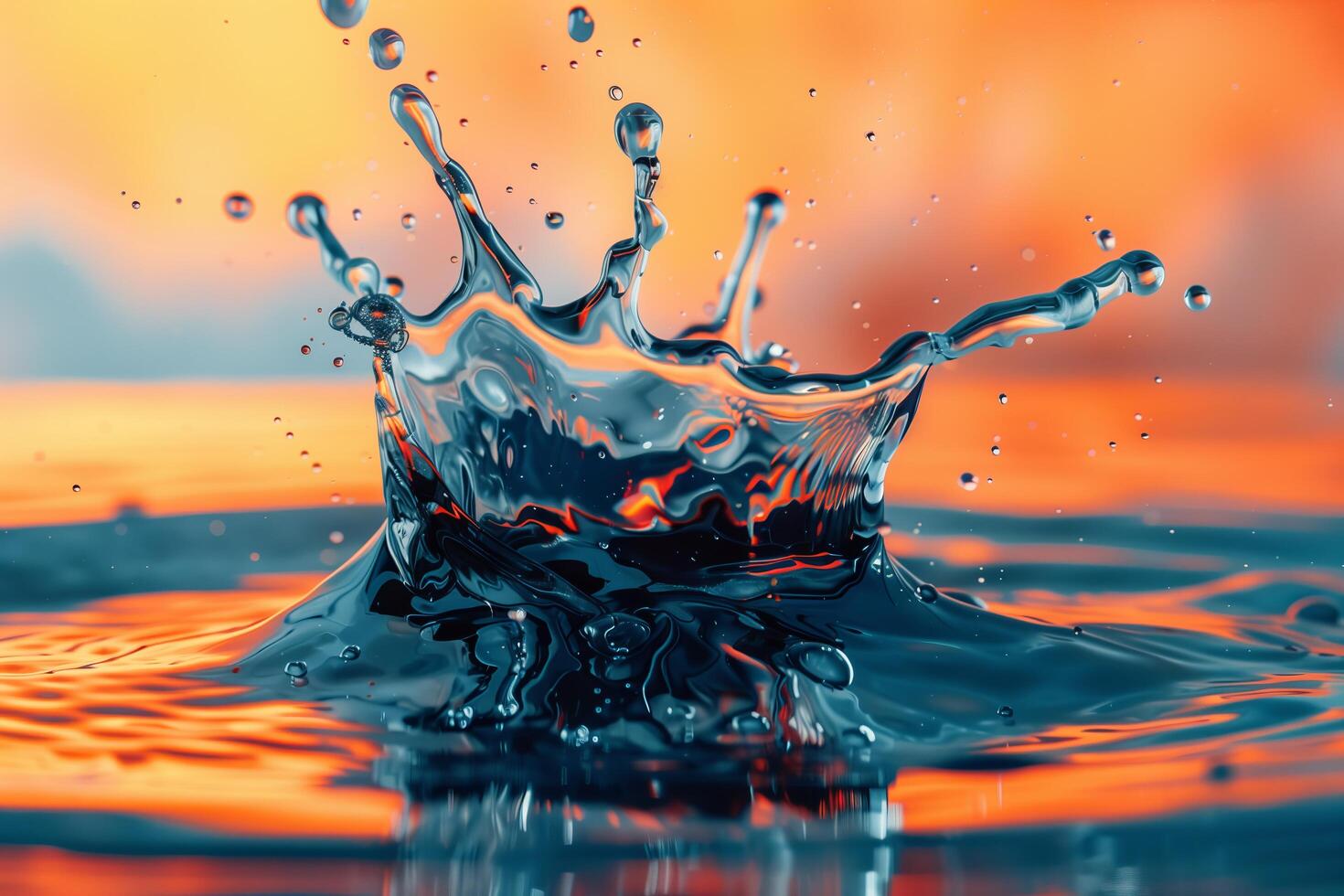 Water splash with a splash of water photo