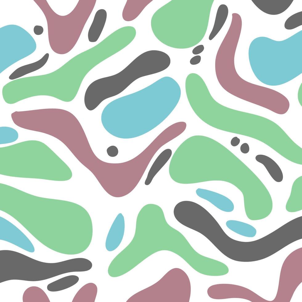 Abstract background with a hand drawn organic shapes pattern vector