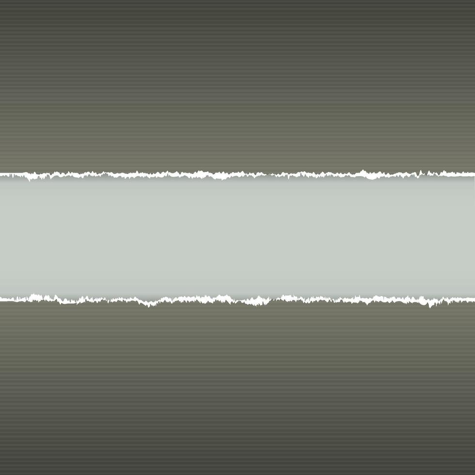 Grunge torn paper effect background design vector