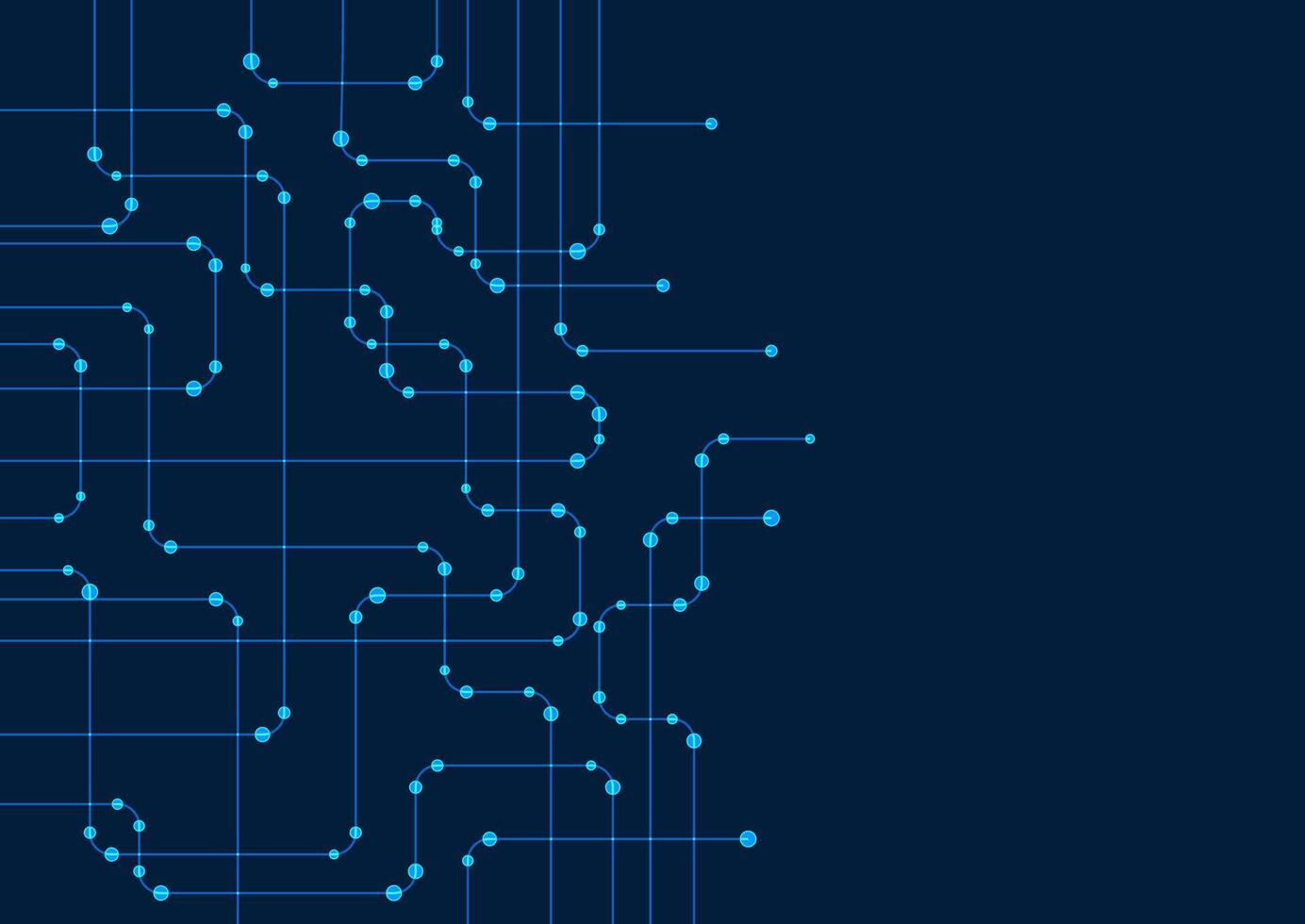 Modern tech style background with circuit board design vector