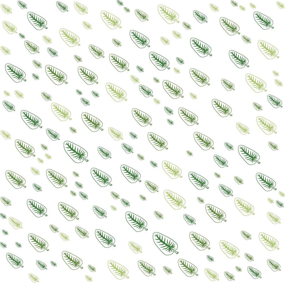 An illustrative seamless leaf pattern featuring shades of green on a clean white backdrop. Perfect for nature-inspired designs, eco-themed creations, or wallpapers and textiles with a minimalist vector