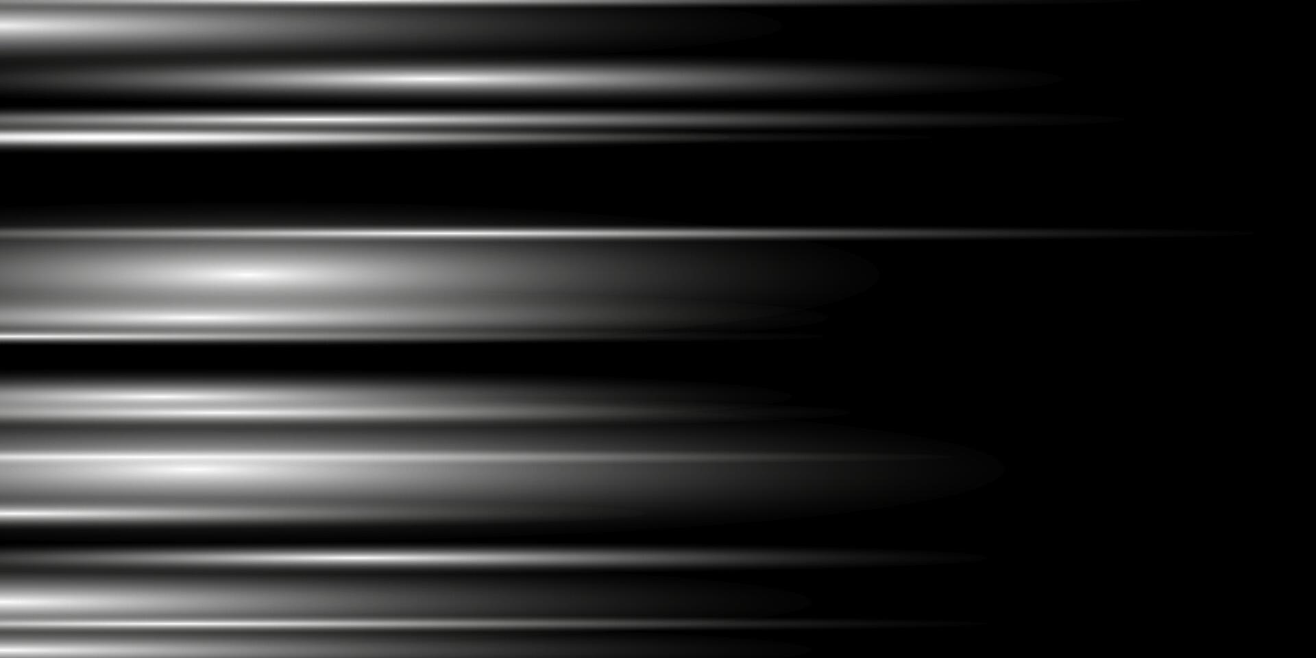 Abstract background with withe laser lines. Neon light. Special effect of horizontal speed lines. vector