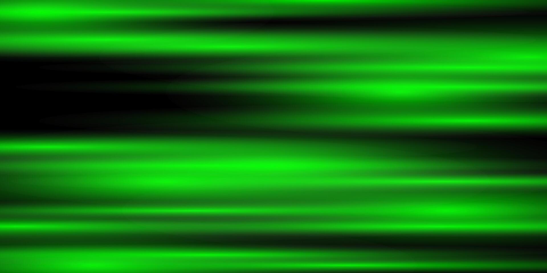 Abstract background with green laser lines. Neon light. Special effect of horizontal speed lines. vector