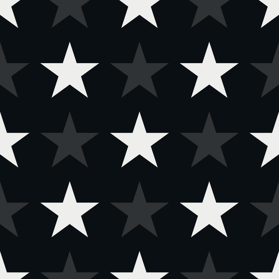Seamless pattern with five-pointed stars vector