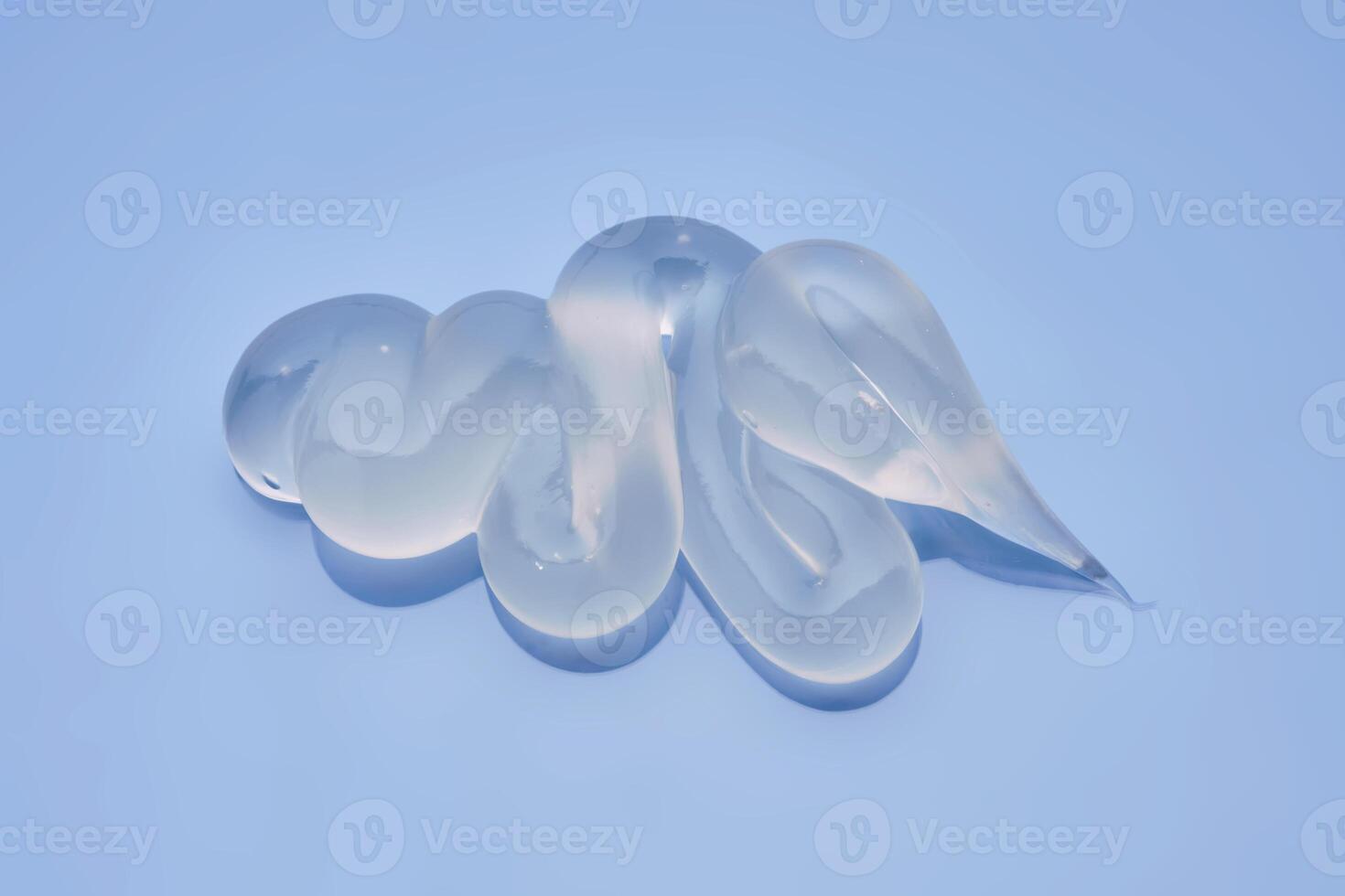 Gel toothpaste on a blue background. photo
