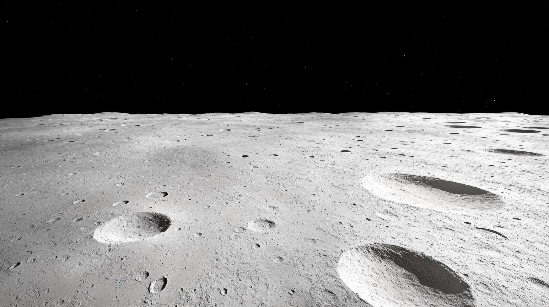 detailed view of moon surface showcasing craters and terrain photo