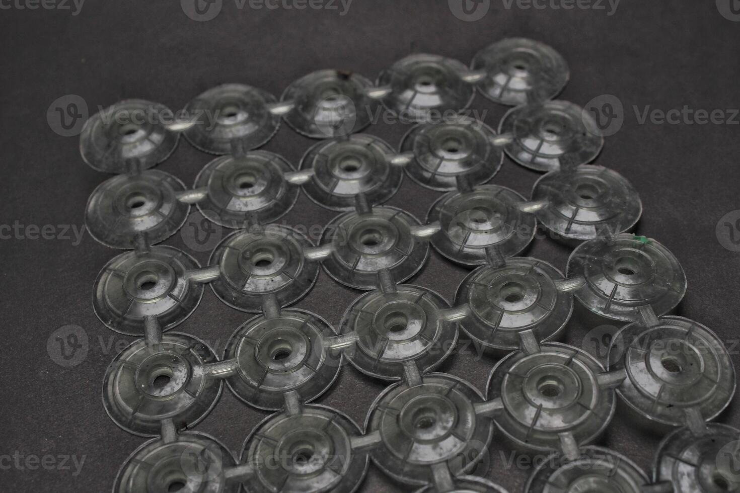 circular pattern of isolated plastic photo