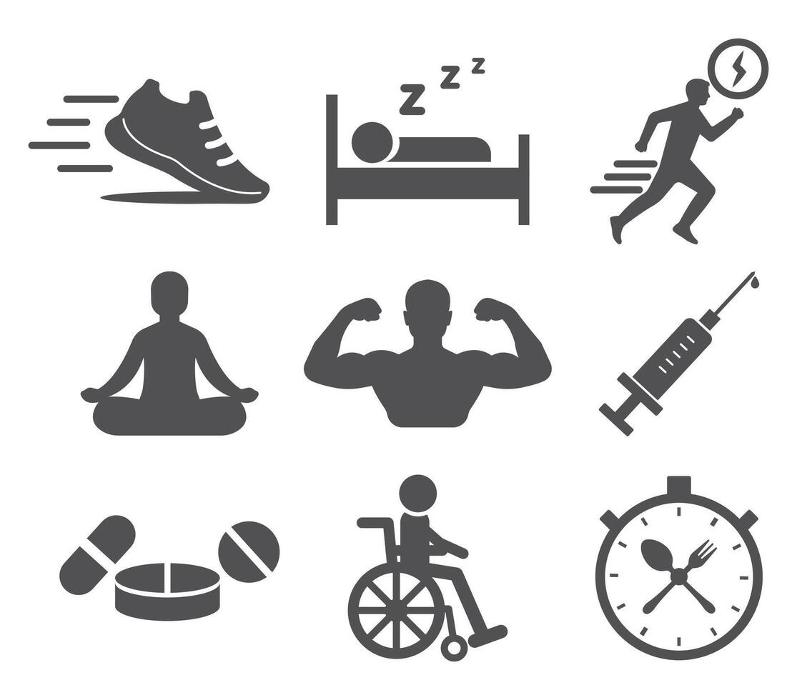 health icon set, suitable for infographic needs, health applications and others vector