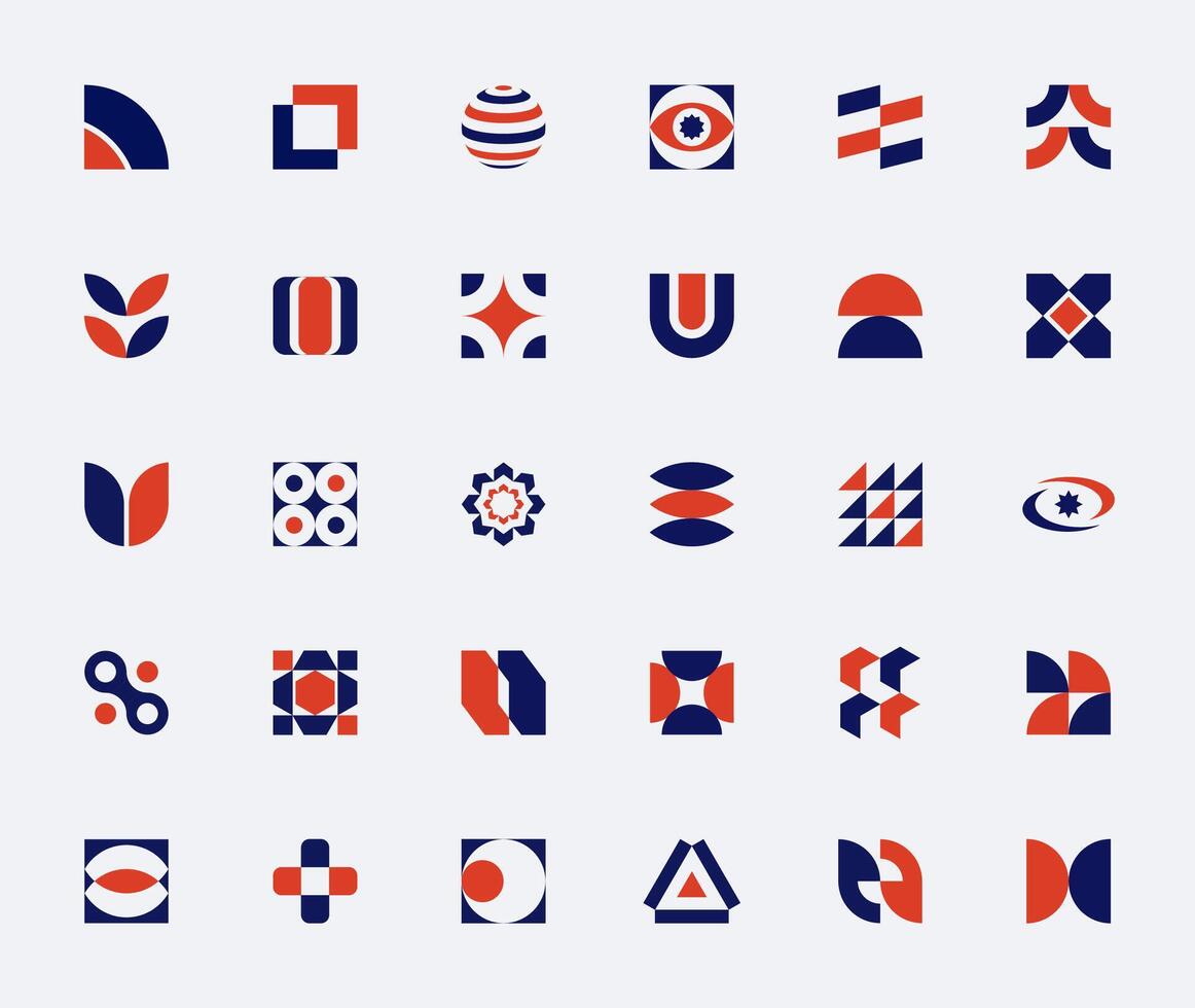 BAUHAUS GEOMETRIC SHAPES vector