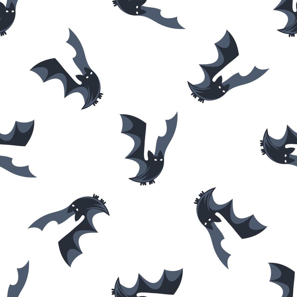 Seamless pattern with flying bats for halloween wrapping paper vector