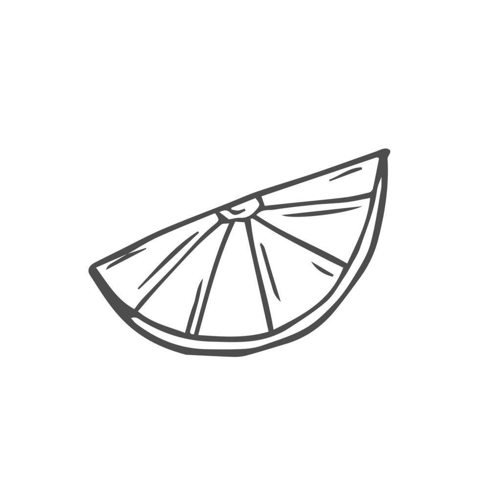 doodle icon. lemon. illustration sketch vector