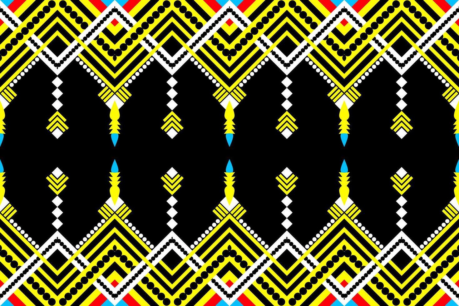 The vibrant patterns of local woven fabrics perfectly combine culture and craftsmanship. vector