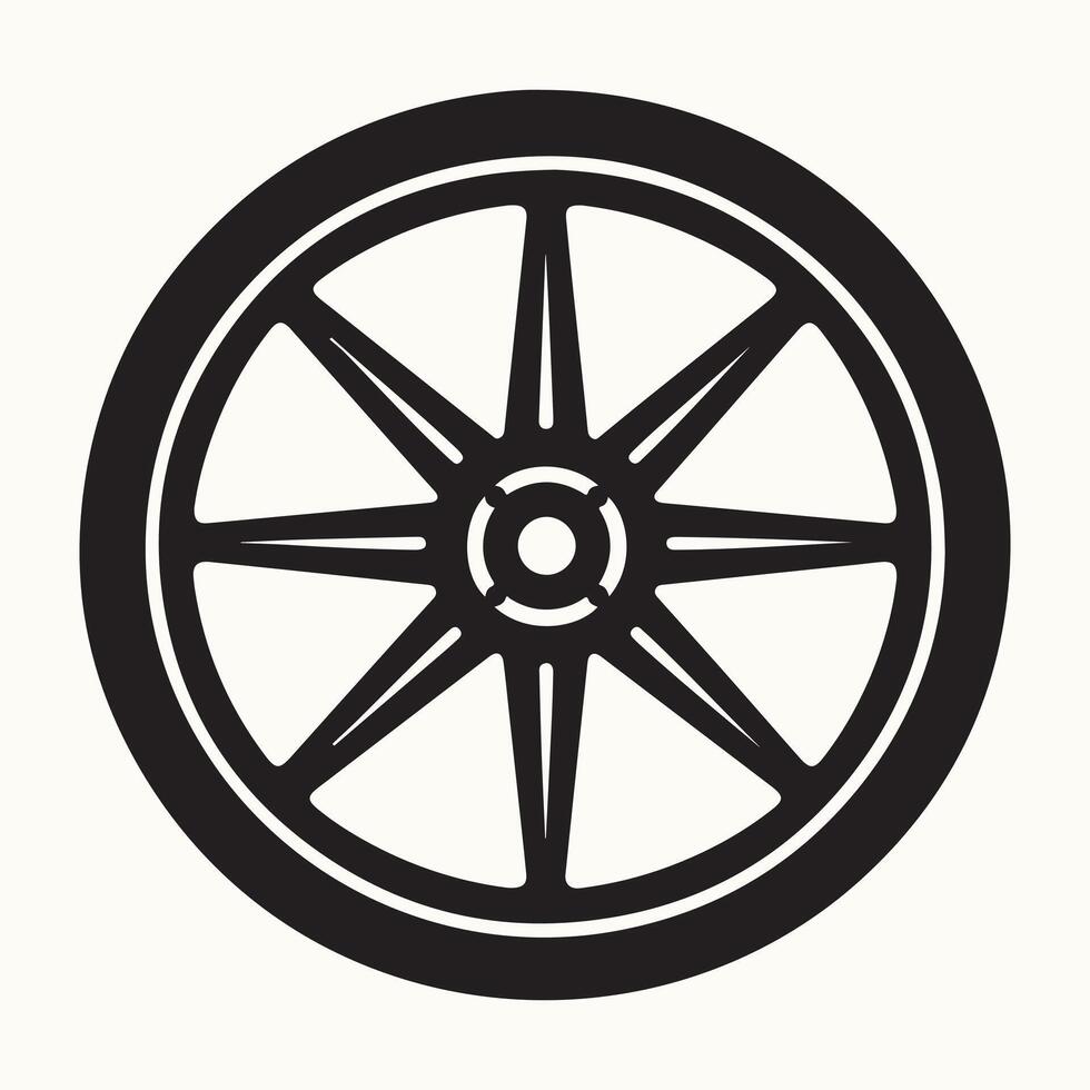 Silhouette of a Ceramic Wheel vector