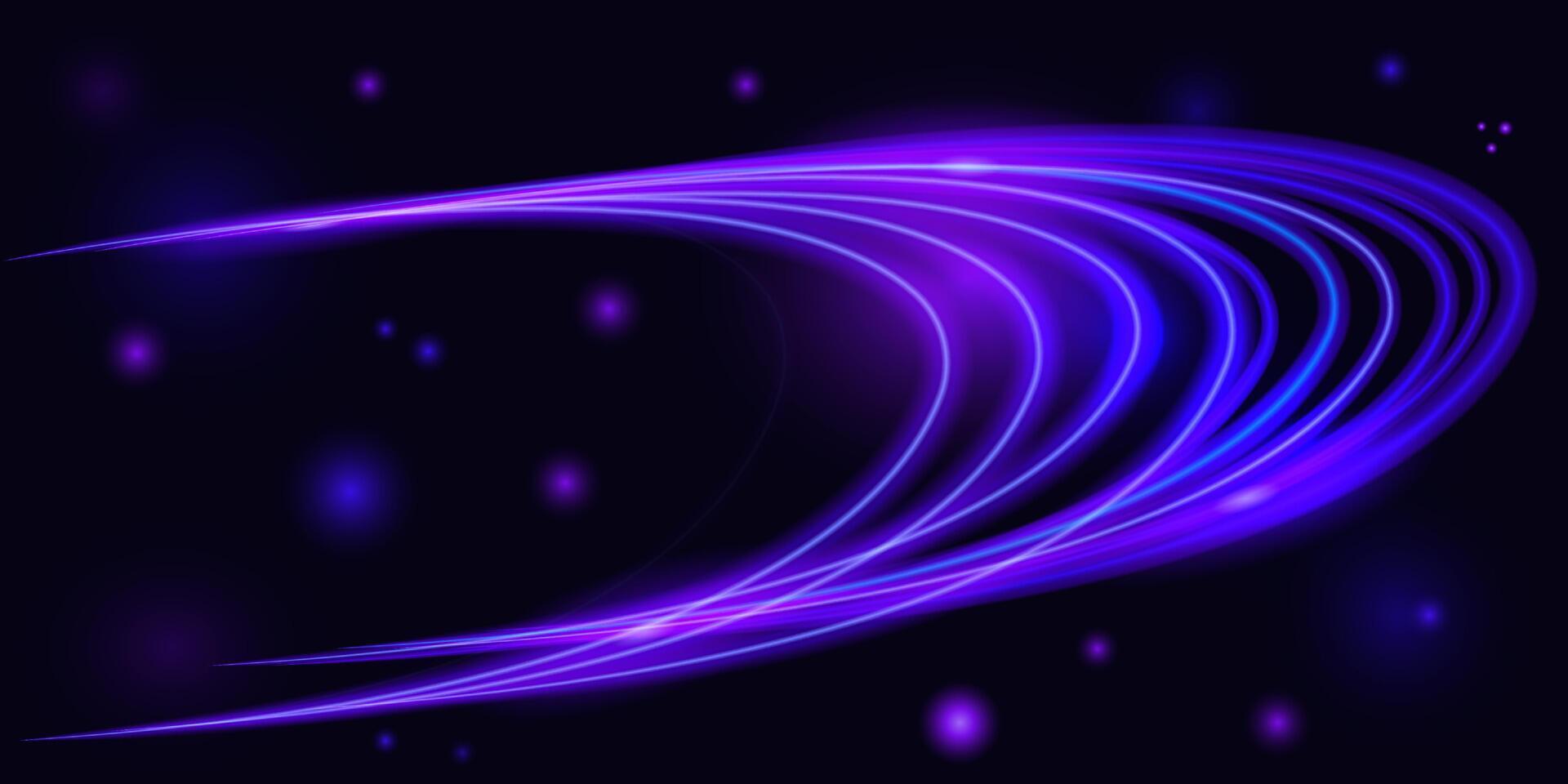 Abstract high speed motion effect, space background with light movement vector
