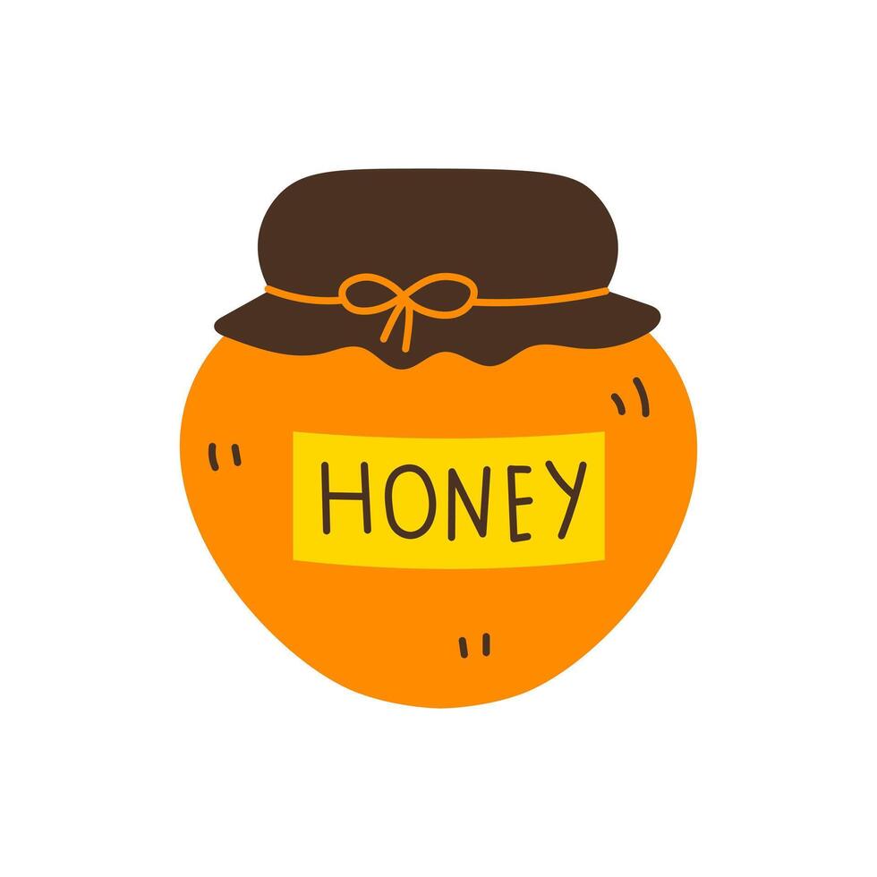 Honey Pot Flat Icon vector