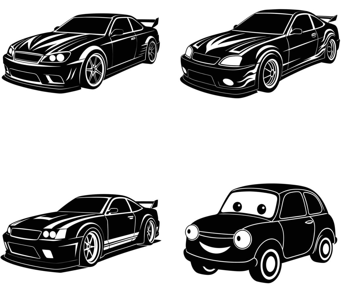 Sleek Sports Cars in City vector