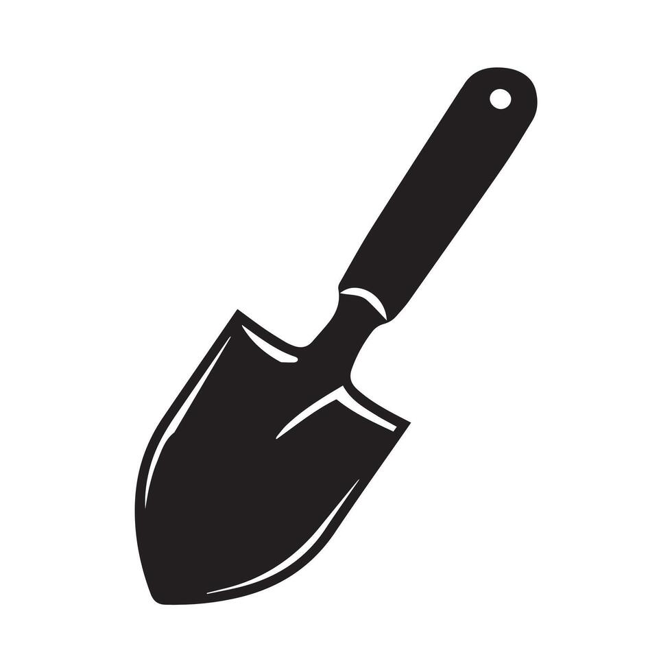 Garden Trowel Silhouette for Farming and Landscaping-Themed Designs vector
