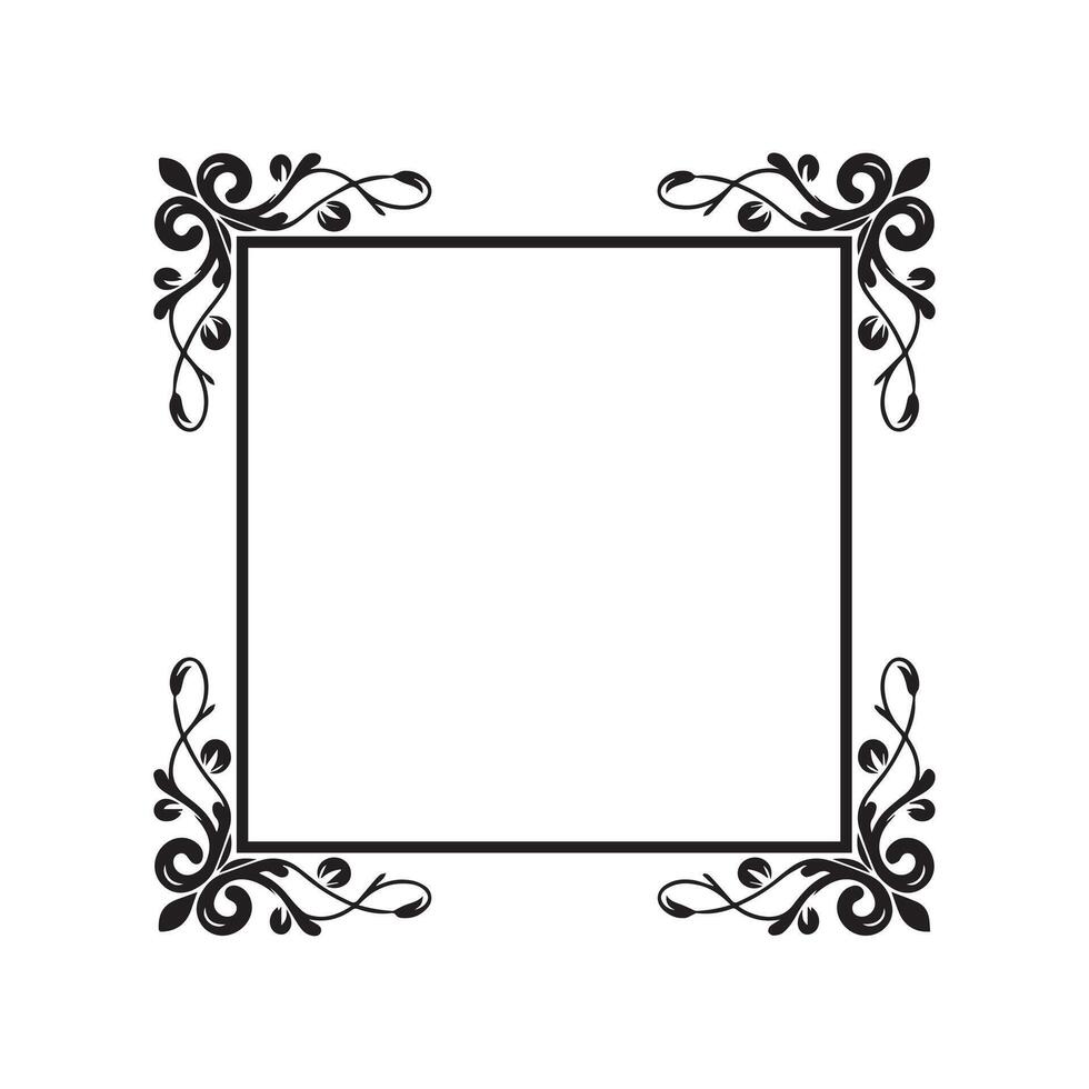 Elegant Ornamental Frame Design for Invitations and Decorative Artwork vector