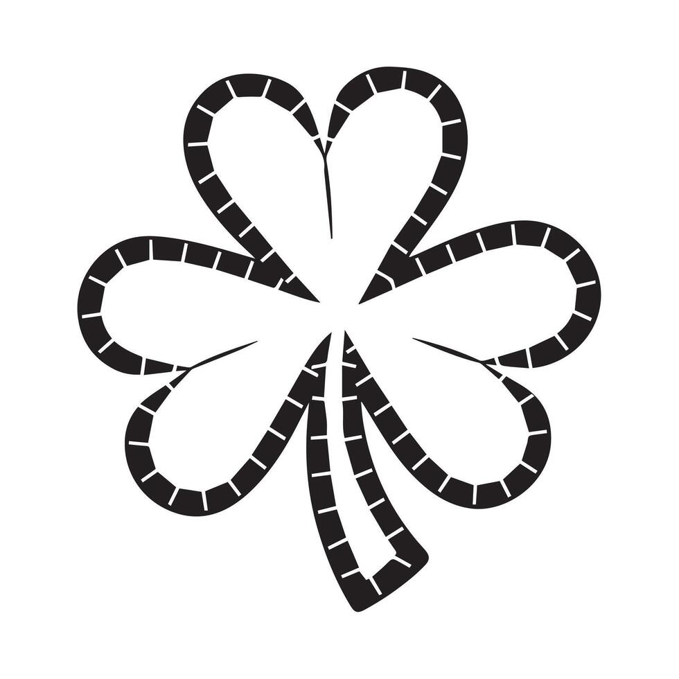 Stylized Clover Leaf Design vector