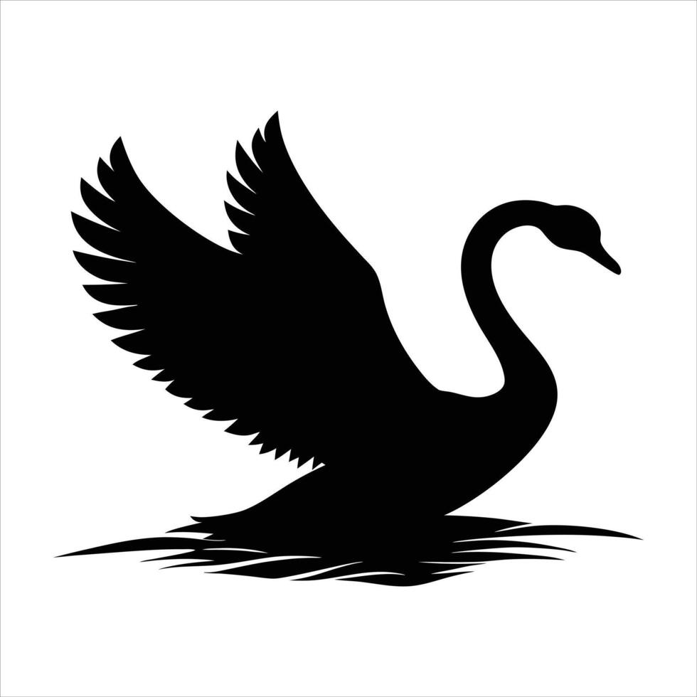 White Swans Flying Pictures vector
