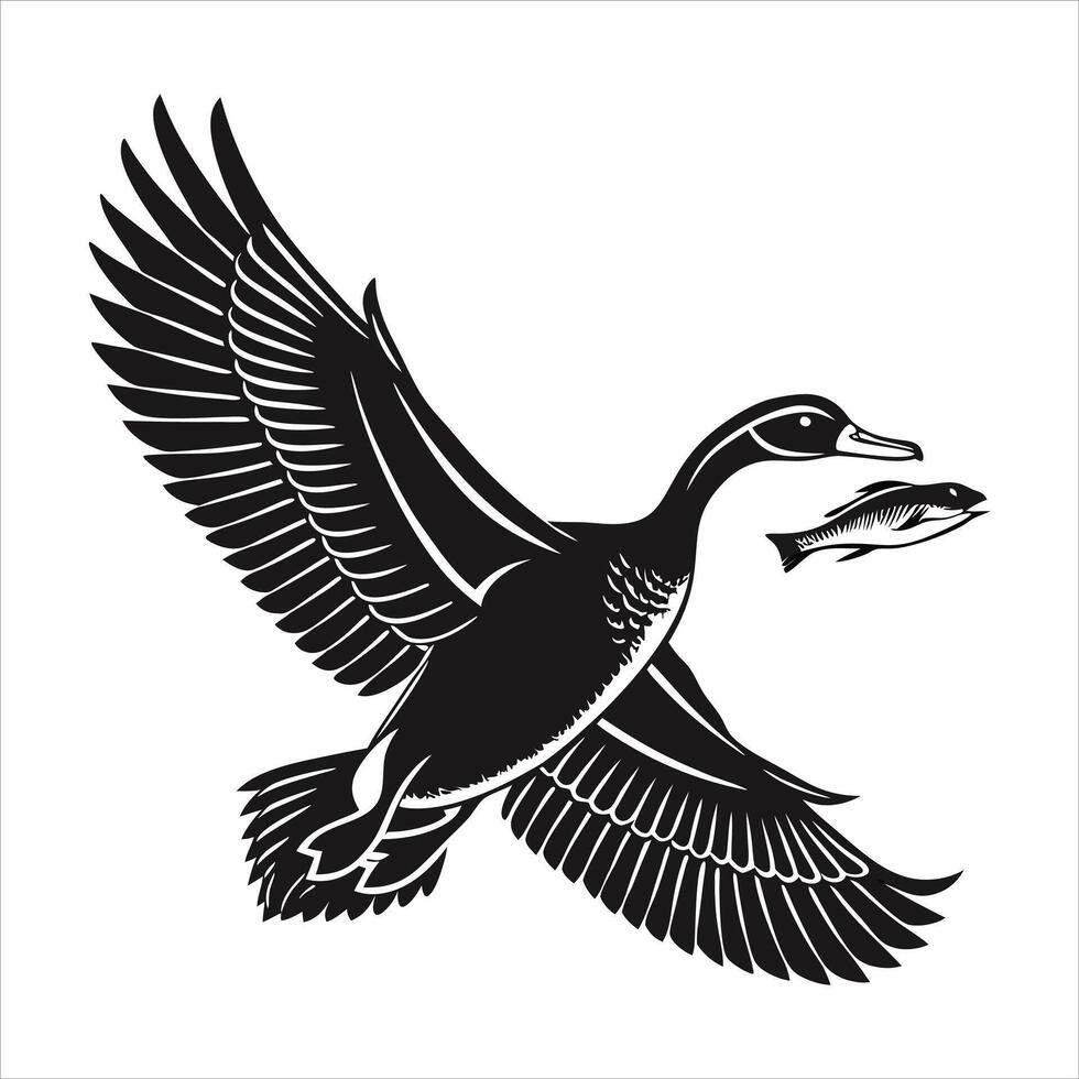 Illustration of wild duck vector