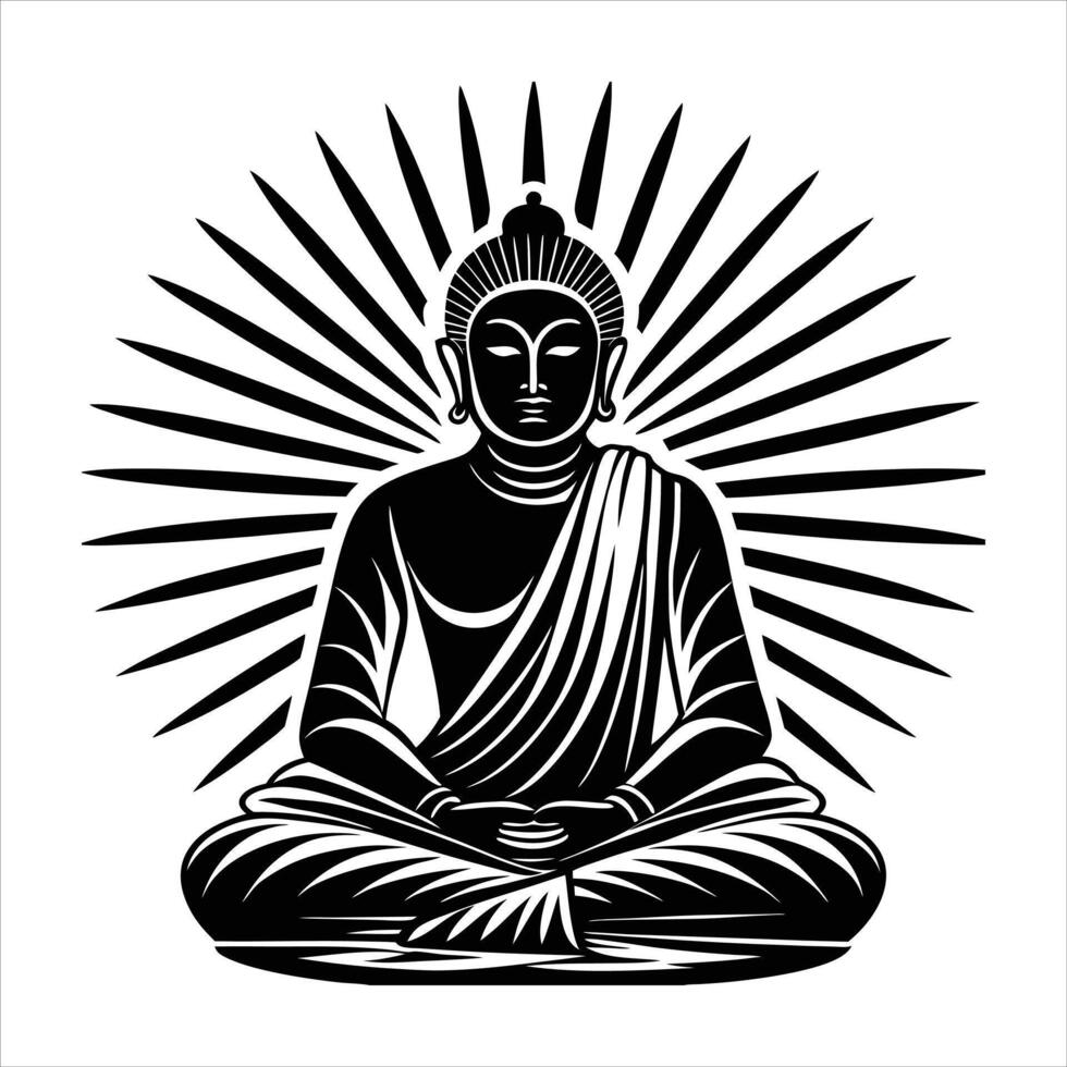 Buddhist Meditation Sanrises vector