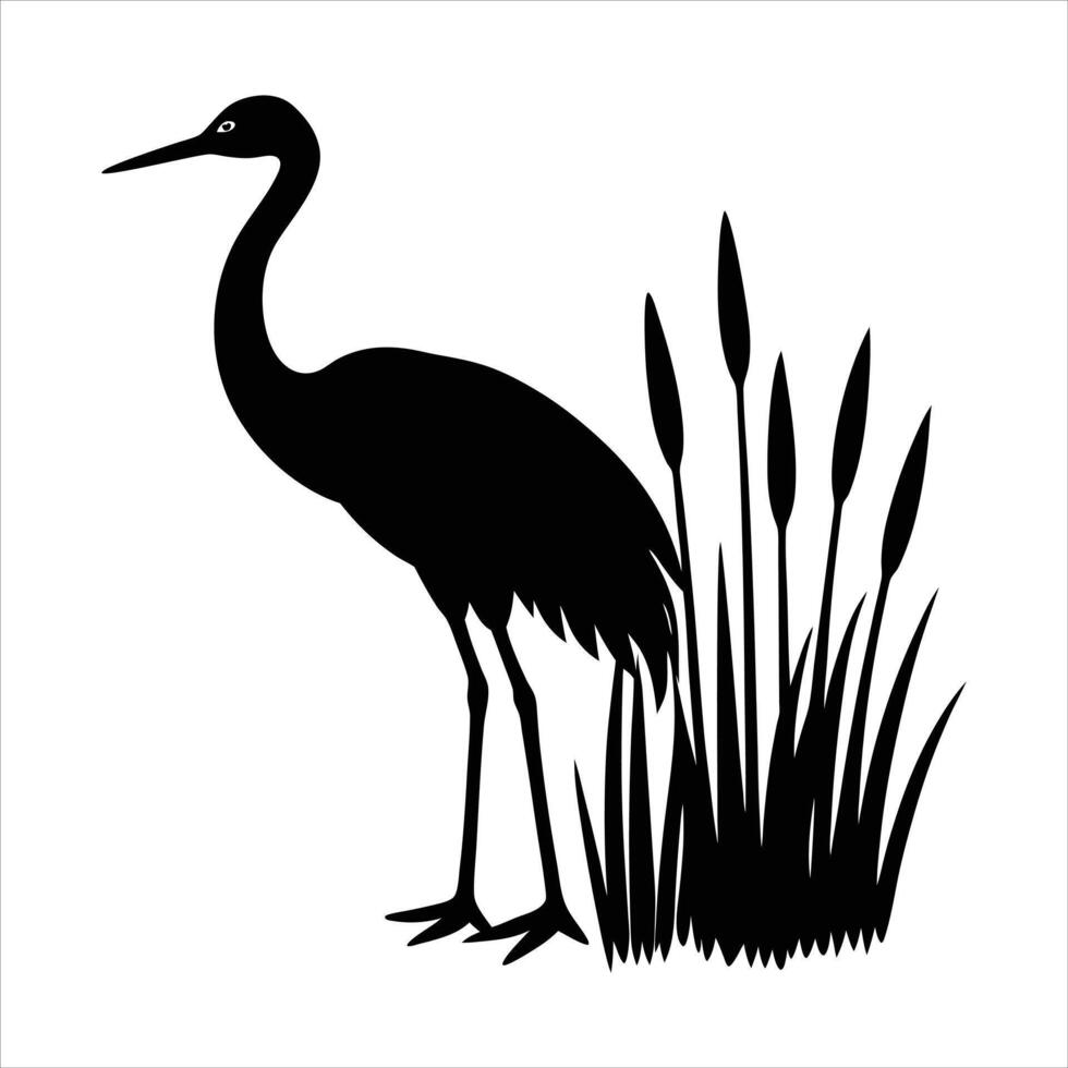 Tropical Tranquility Bird Emblem Design Blush vector