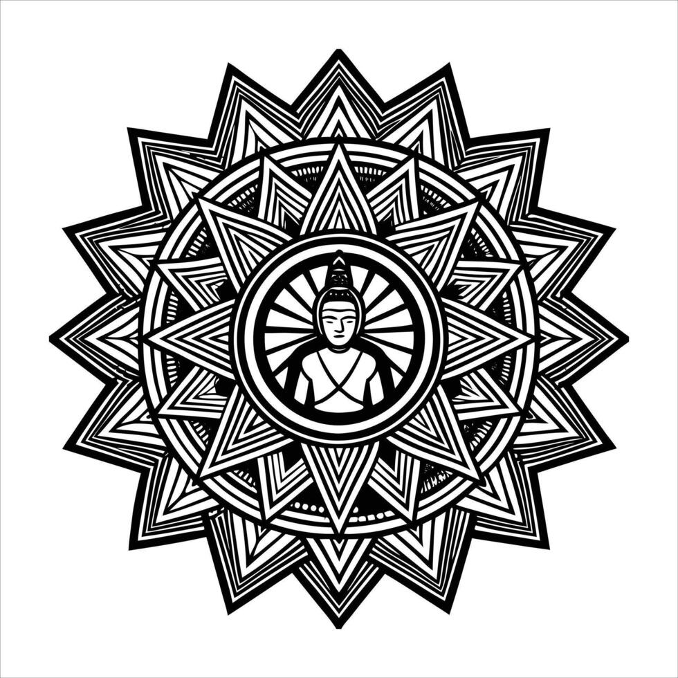 Buddha Mandala for vector