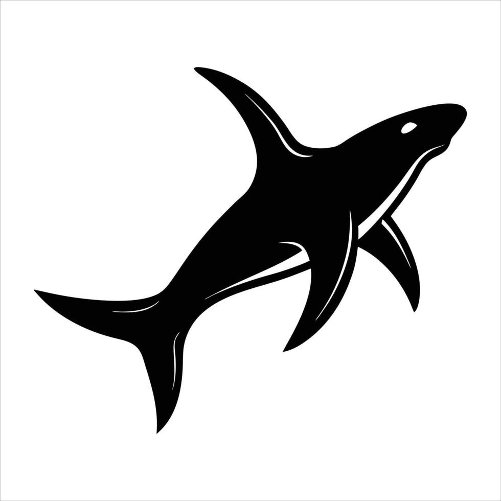 Hammerhead Shark Silhouette vector