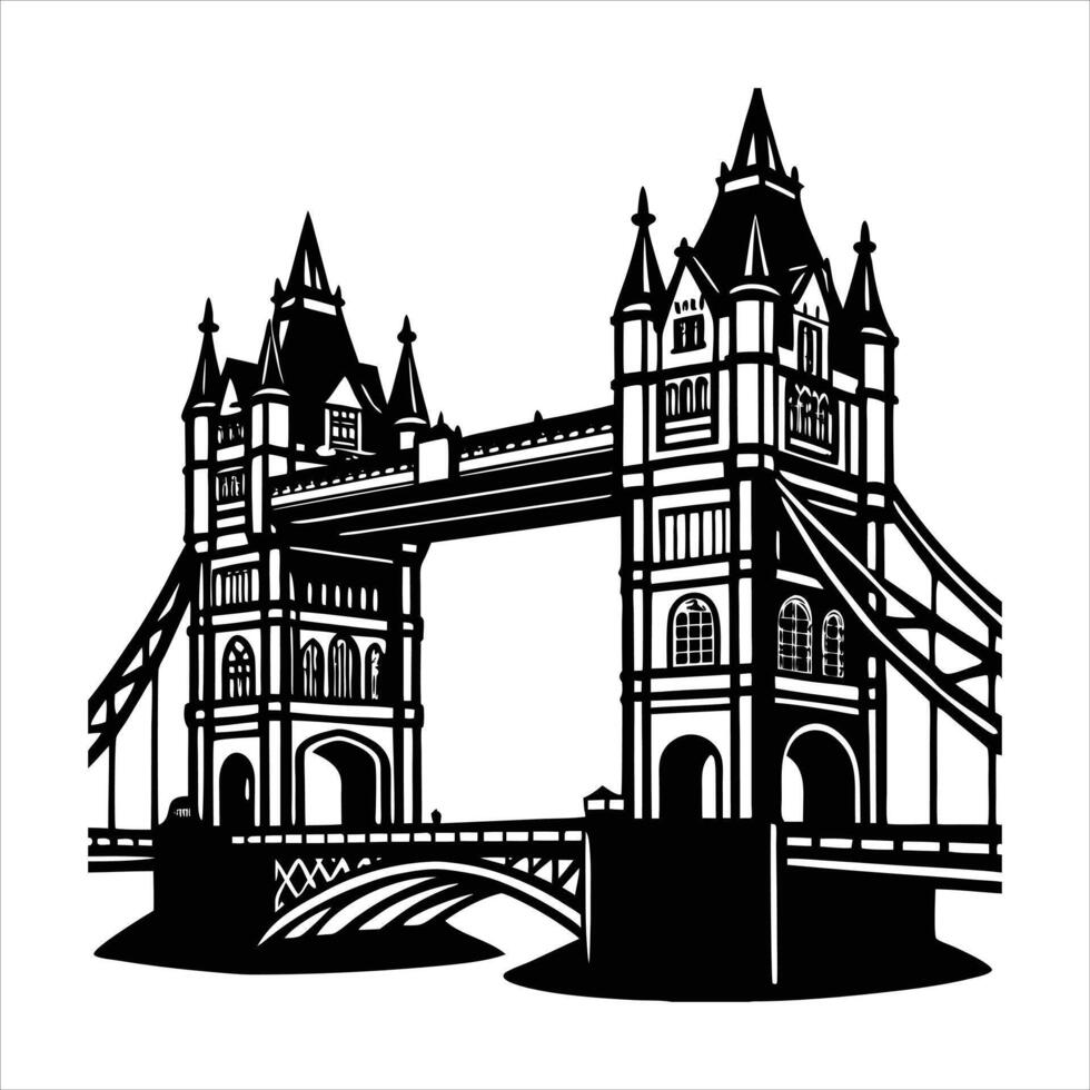 Tower Bridge London vector