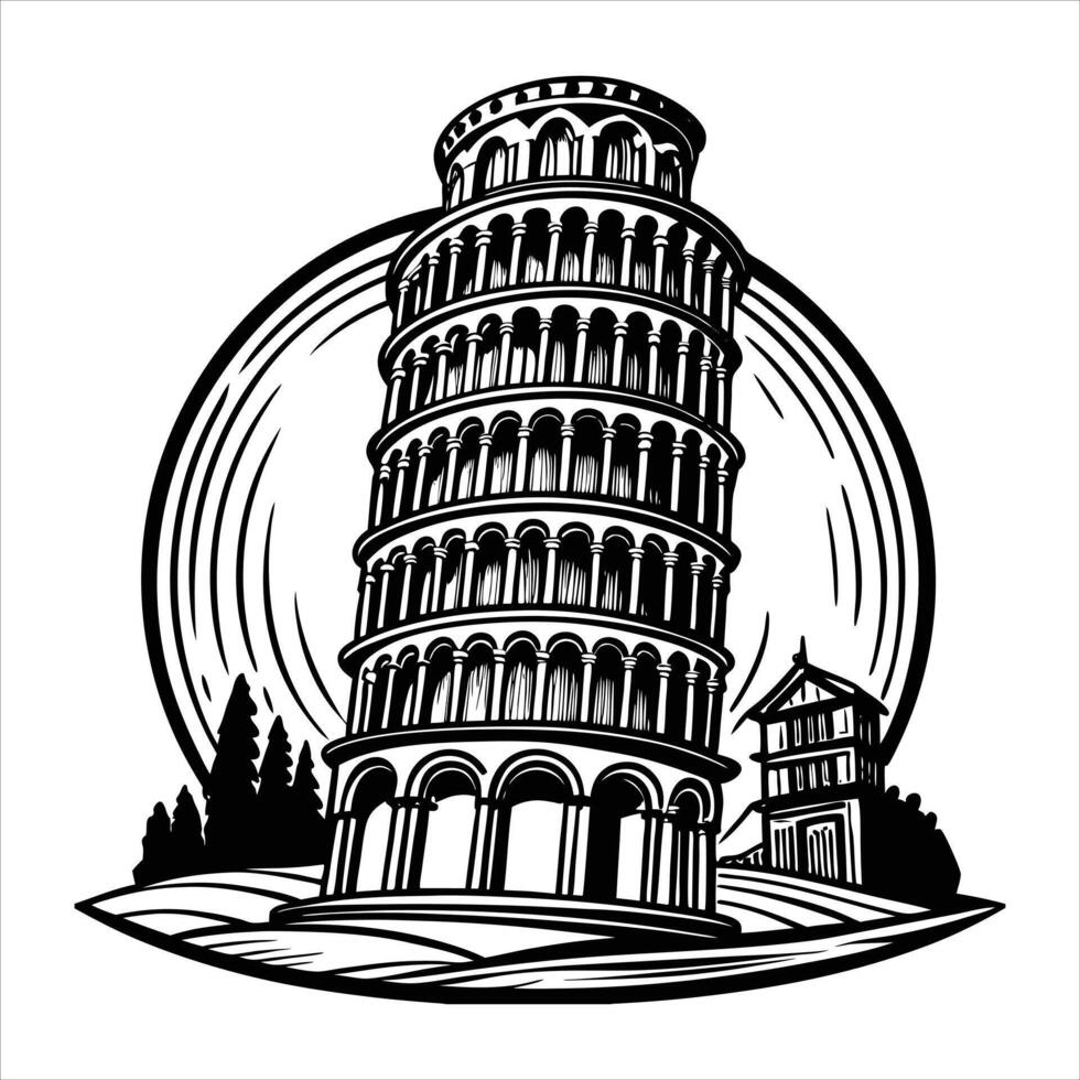 Leaning Tower Of Pisa vector
