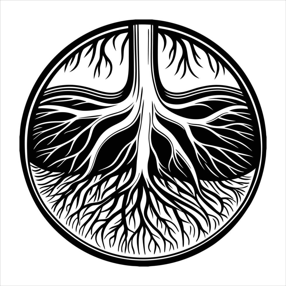 Spread Out Roots vector