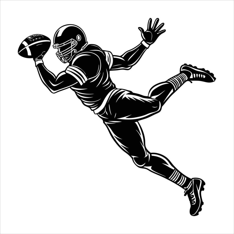 Jumping Football Player vector