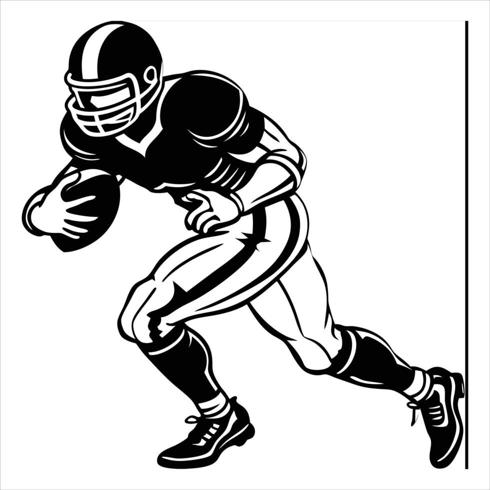 Football Quarterback Handoff vector