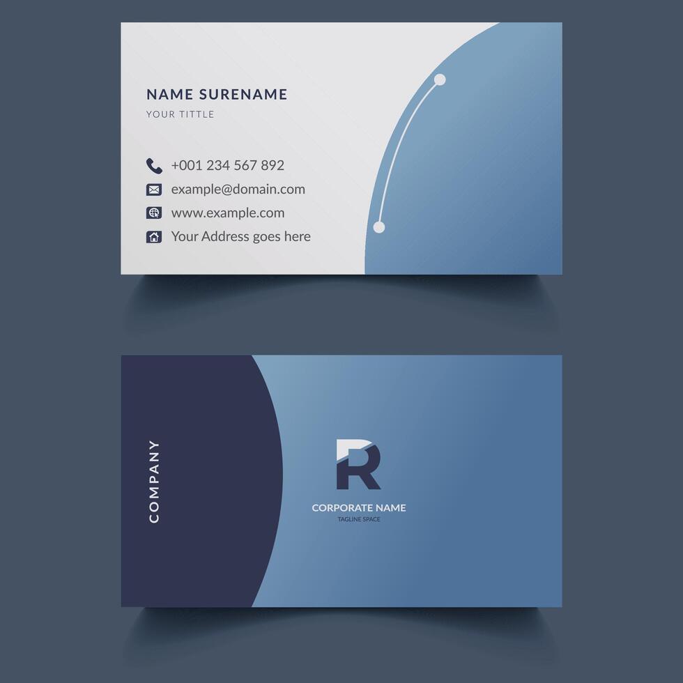 Modern Corporate business Card Template Design. vector