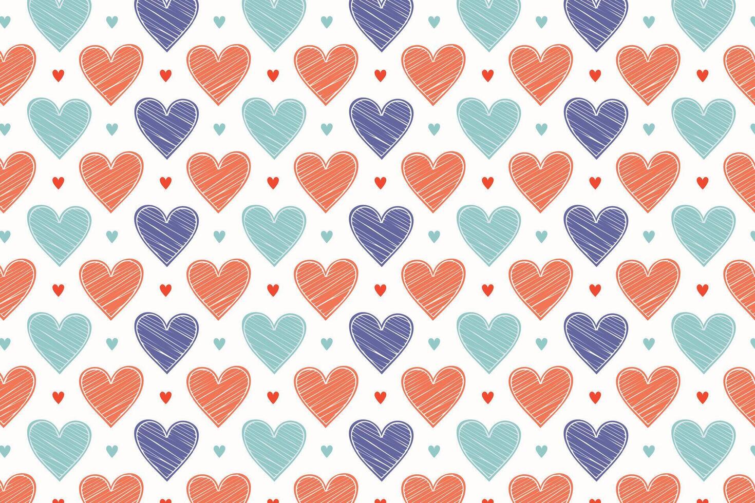 A pattern with hearts on it modern vector