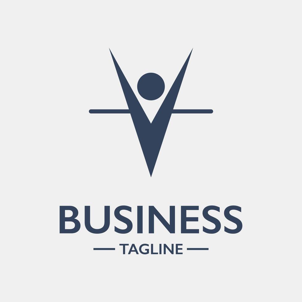 Simple business logo template vector