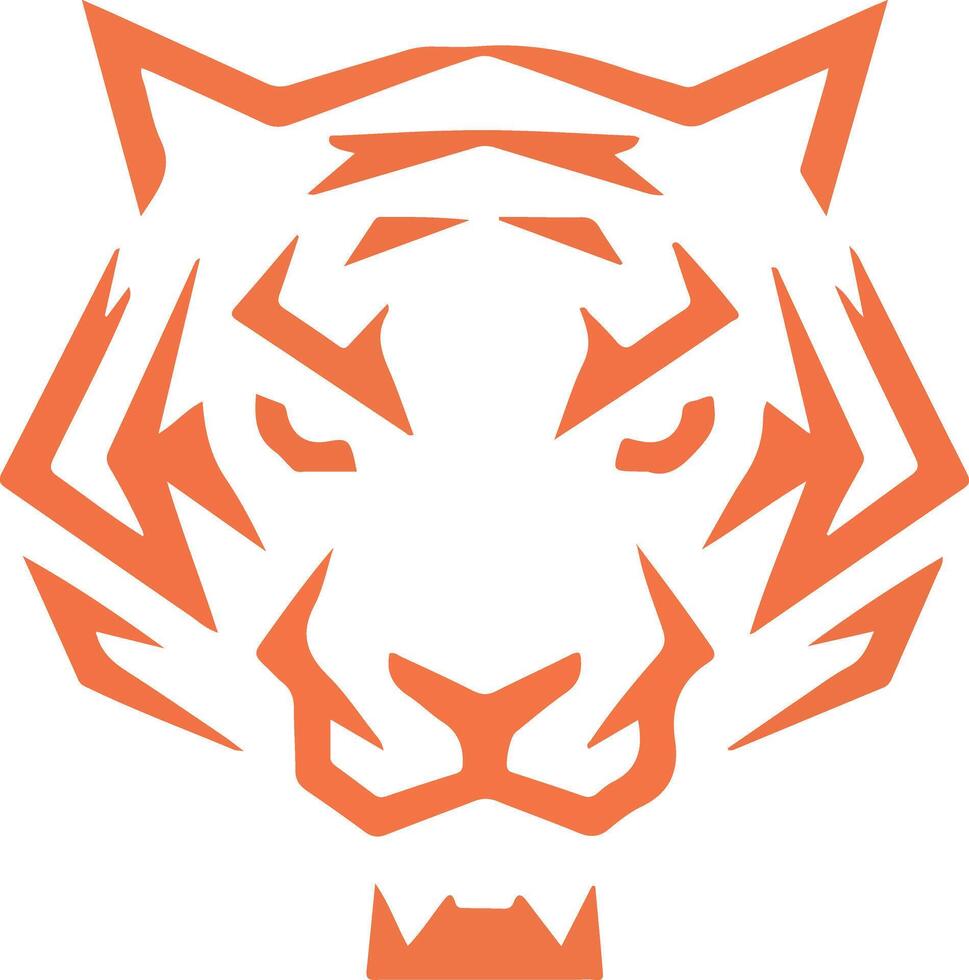 A logo of a tiger head illustration vector