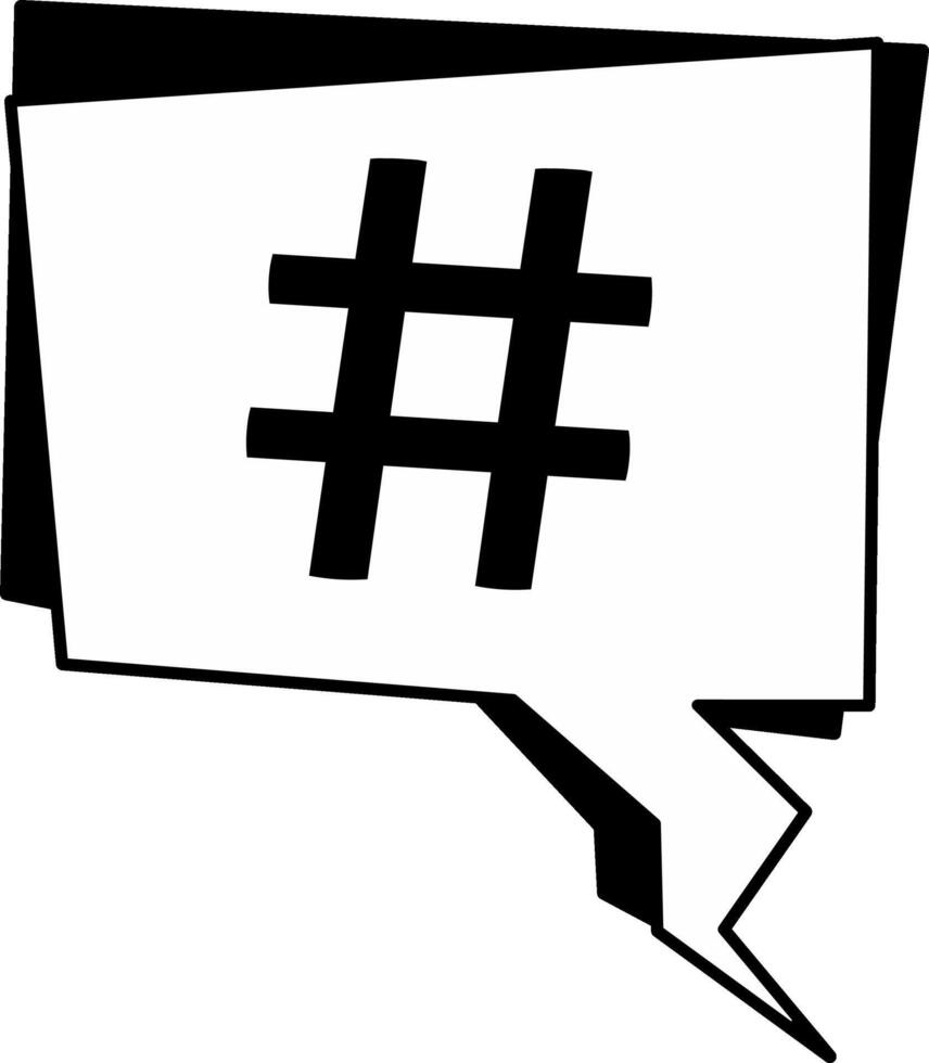 Hashtag marketing boosts viral campaigns and social media success. Strategic hashtag marketing tracking helps analyze trends, optimize SMM strategies, improve engagement. Isolated illustration vector