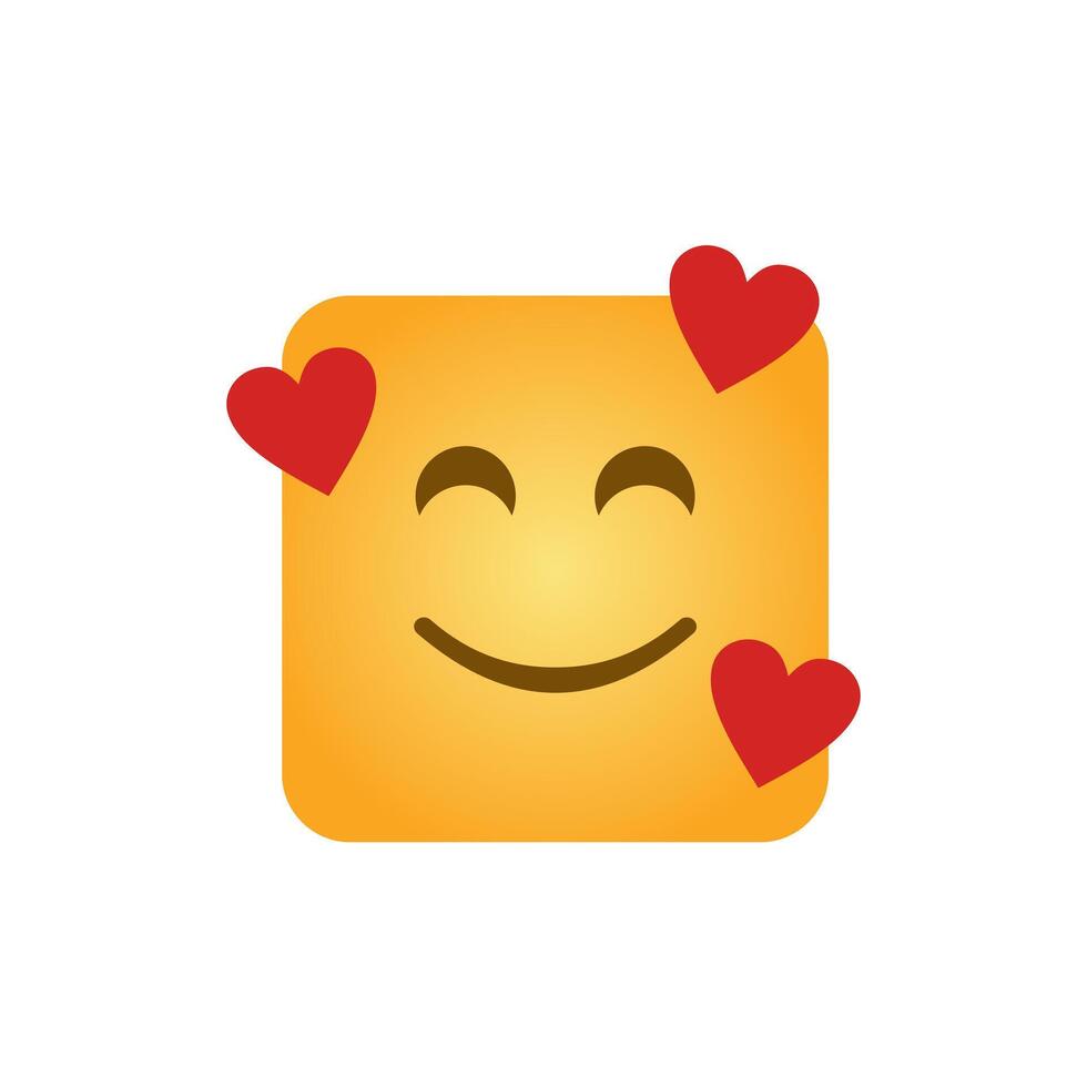 Happy emoticon or emoji illustration design vector