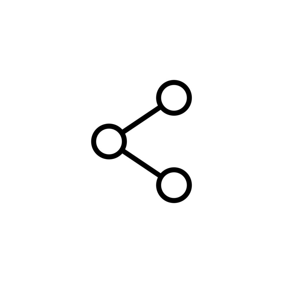 a black and white of share icon vector