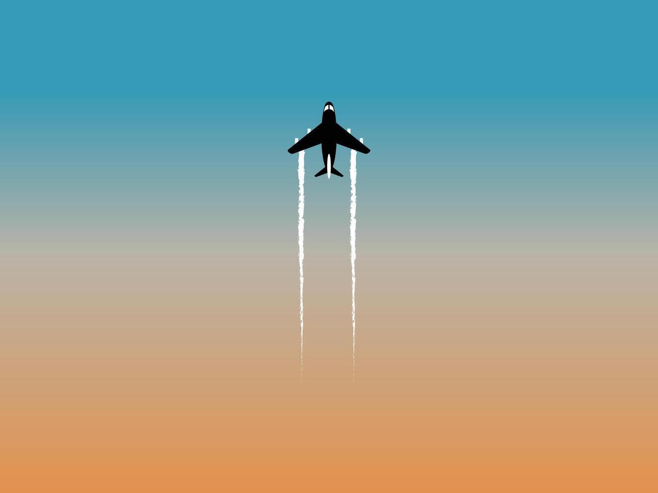 A rocket launch and fly out of the earth flat design vector