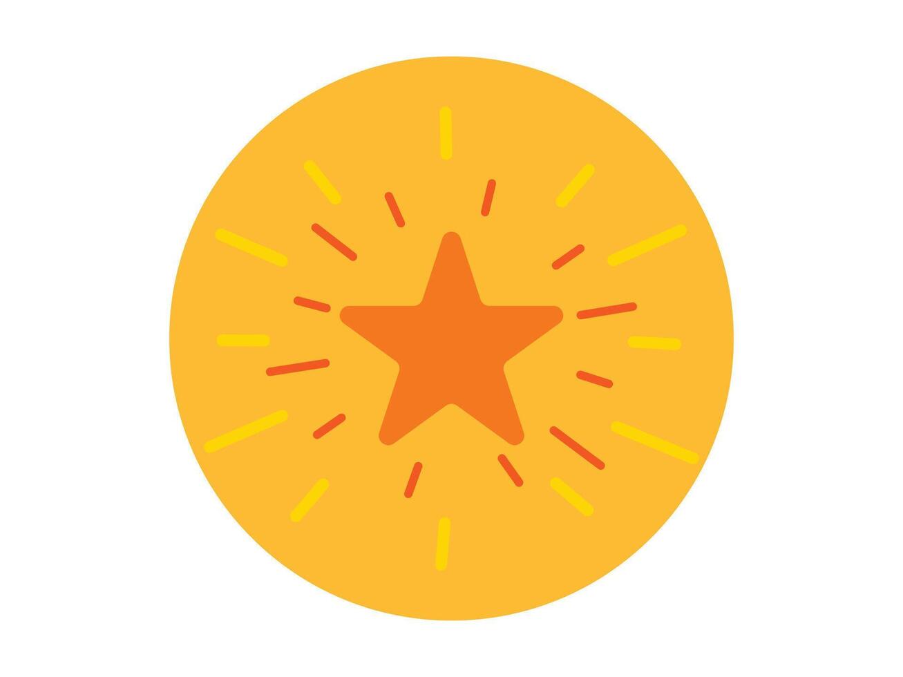 fantasy star icon flat design on a white background vector