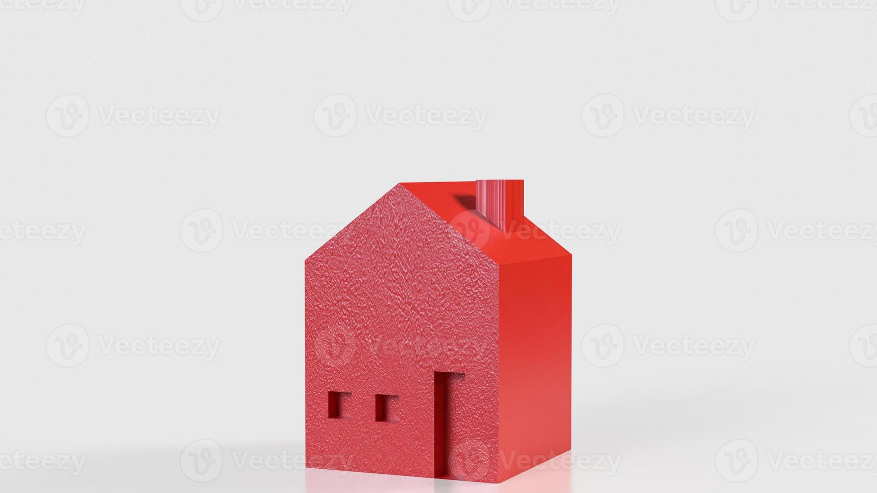 Red House for property or real estate concept . photo