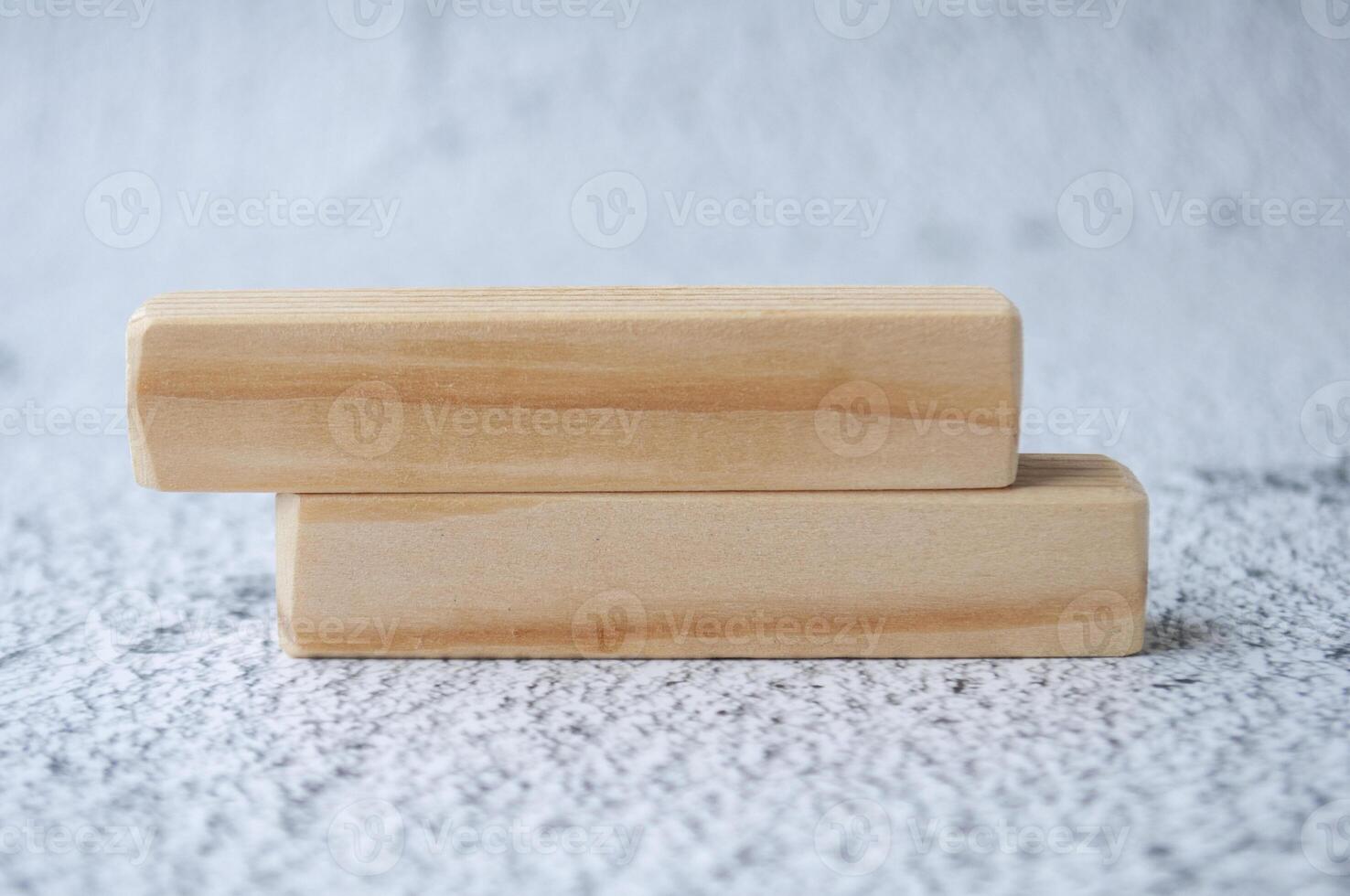 Wooden blocks with customizable space for text. Copy space concept photo