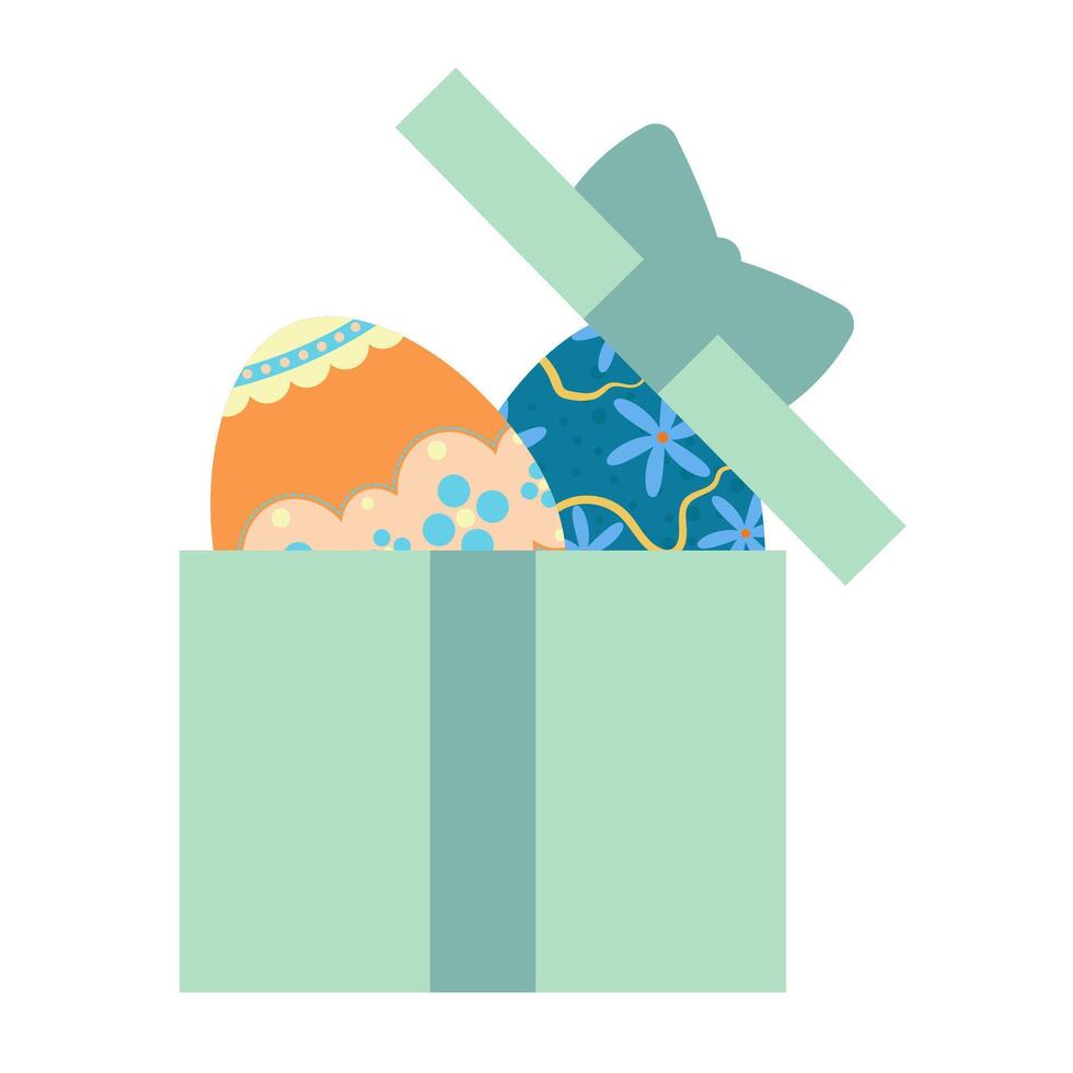 Easter-themed illustrations with sweets, gifts and festive element vector