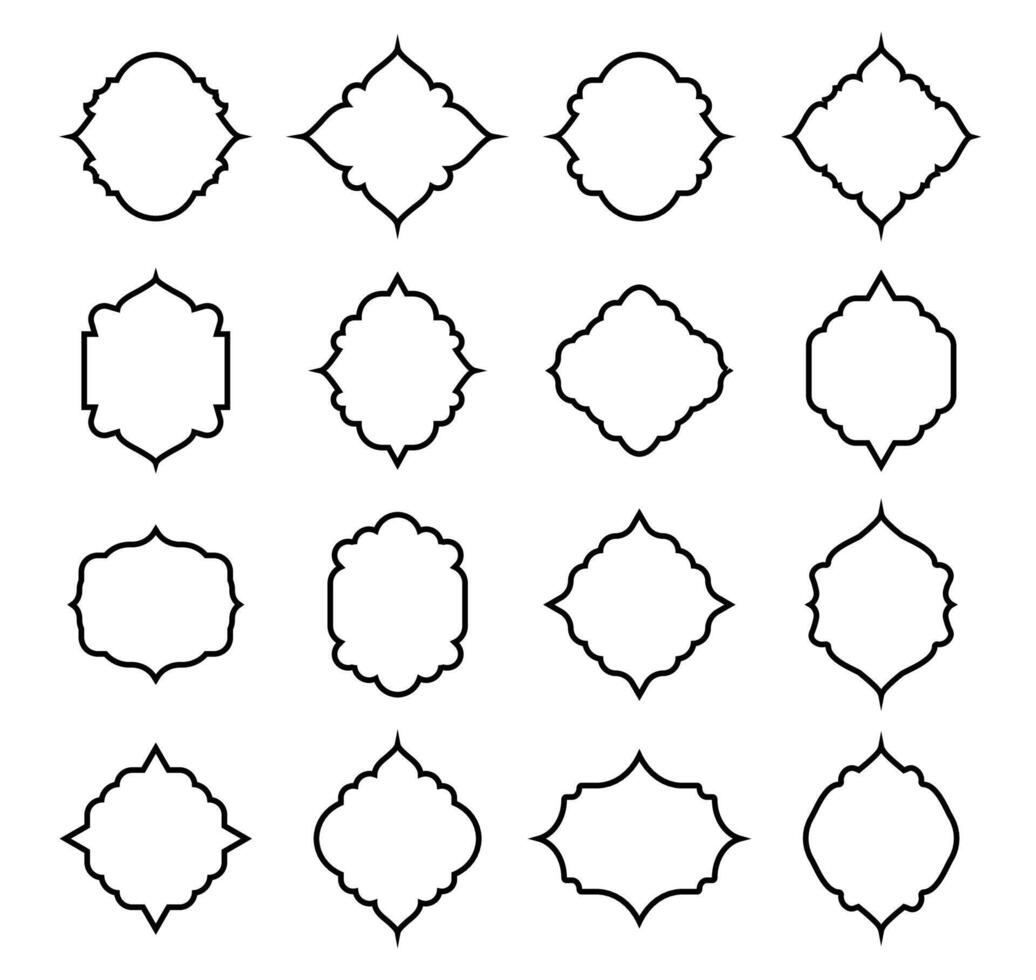 creative shape outline art design vector